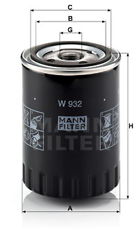 Filtru ulei W 932 MANN-FILTER