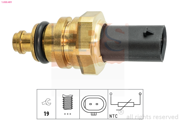 Senzor,temperatura lichid de racire 1.830.401 EPS