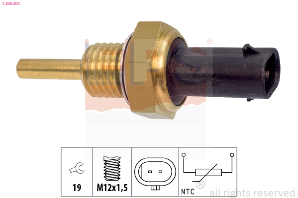 Senzor,temperatura lichid de racire 1.830.407 EPS