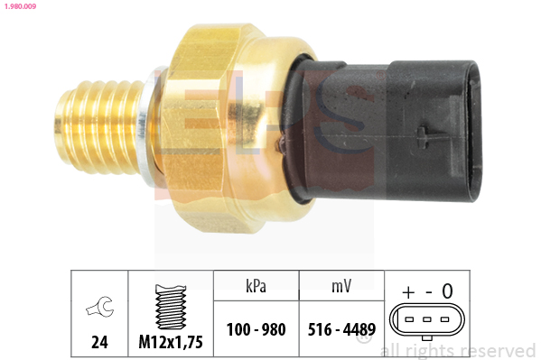 Senzor,presiune ulei 1.980.009 EPS