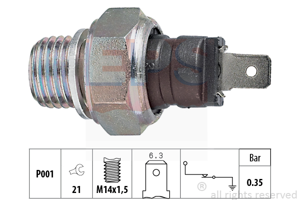 Senzor presiune ulei 1.800.006 EPS