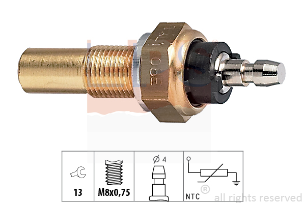 Senzor,temperatura lichid de racire 1.830.068 EPS