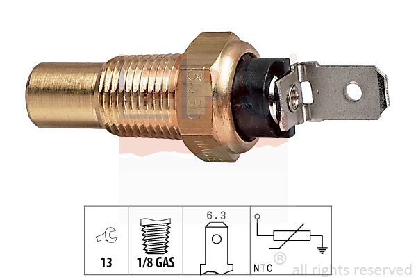 Senzor,temperatura lichid de racire 1.830.080 EPS