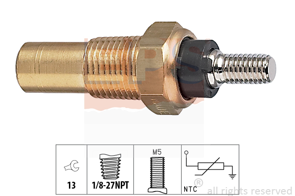 Senzor,temperatura lichid de racire 1.830.082 EPS