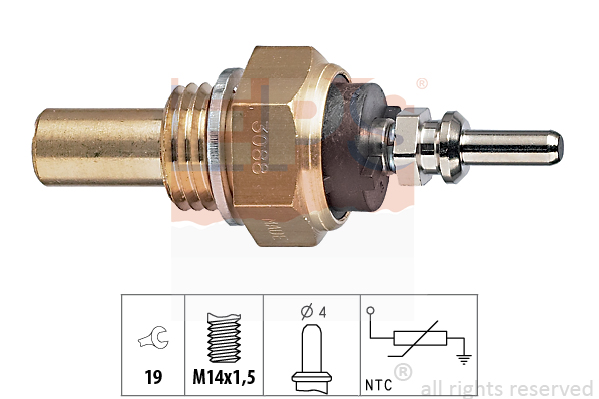 Senzor,temperatura lichid de racire 1.830.088 EPS