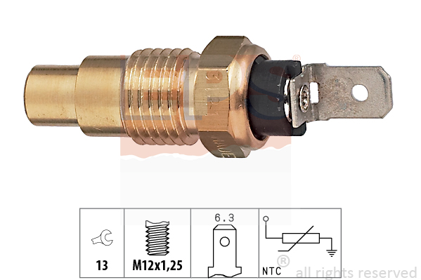 Senzor,temperatura lichid de racire 1.830.121 EPS