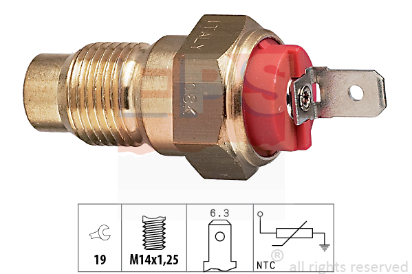 Senzor,temperatura lichid de racire 1.830.203 EPS