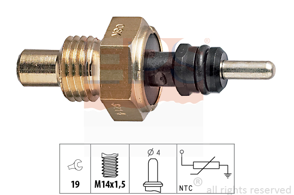 Senzor,temperatura lichid de racire 1.830.214 EPS