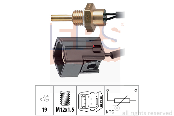 Senzor,temperatura lichid de racire 1.830.304 EPS