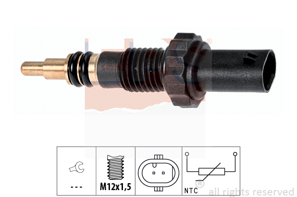 Senzor,temperatura lichid de racire 1.830.348 EPS