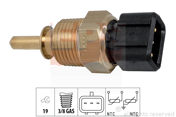 Senzor,temperatura lichid de racire 1.830.367 EPS