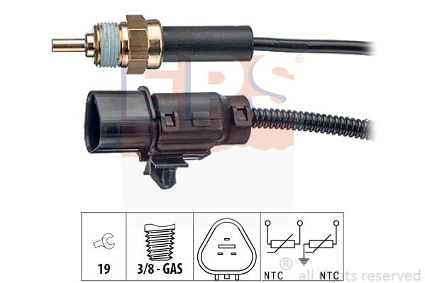 Senzor,temperatura lichid de racire 1.830.373 EPS