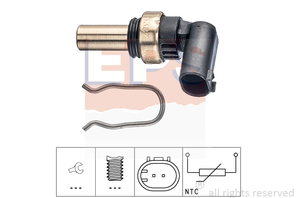 Senzor,temperatura lichid de racire 1.830.387 EPS