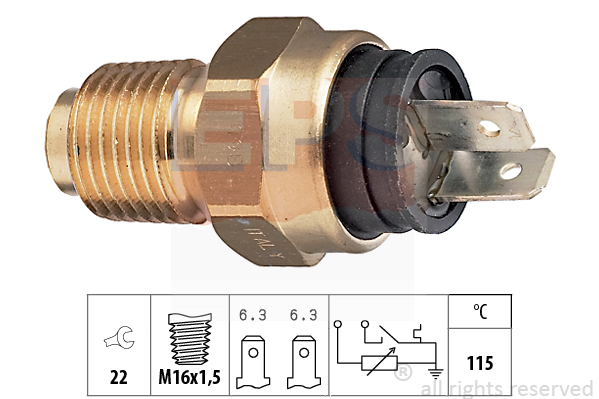 Senzor,temperatura lichid de racire 1.830.500 EPS