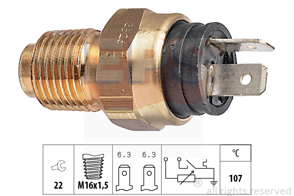 Senzor,temperatura lichid de racire 1.830.526 EPS