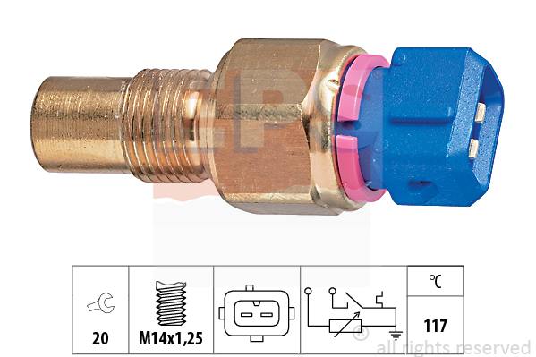 Senzor,temperatura lichid de racire 1.830.553 EPS