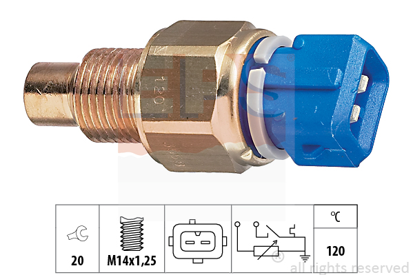 Senzor,temperatura lichid de racire 1.830.558 EPS