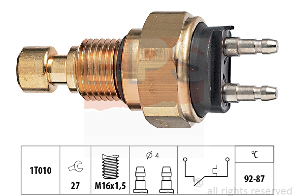 Comutator temperatura, ventilator radiator 1.850.036 EPS