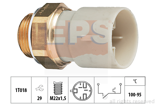 Comutator temperatura, ventilator radiator 1.850.147 EPS