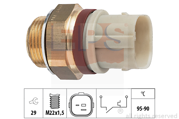 Comutator temperatura, ventilator radiator 1.850.197 EPS