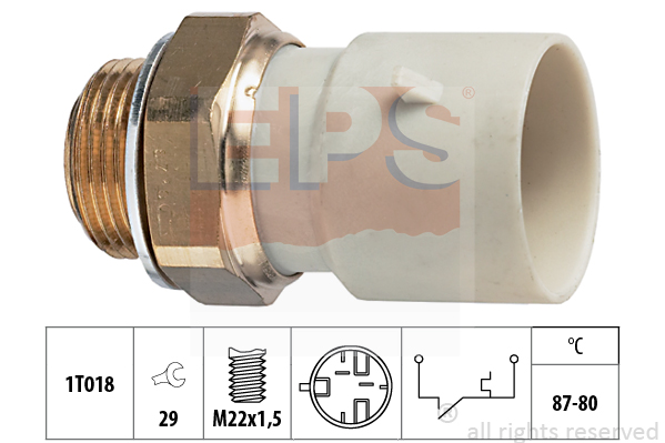 Comutator temperatura, ventilator radiator 1.850.271 EPS