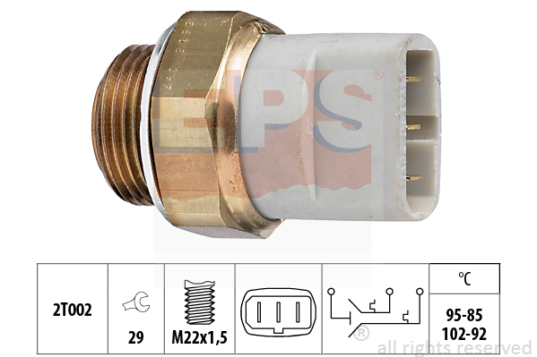 Comutator temperatura, ventilator radiator 1.850.635 EPS