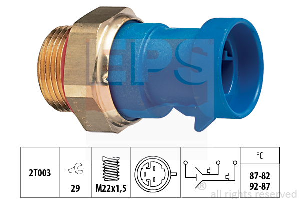 Comutator temperatura, ventilator radiator 1.850.642 EPS