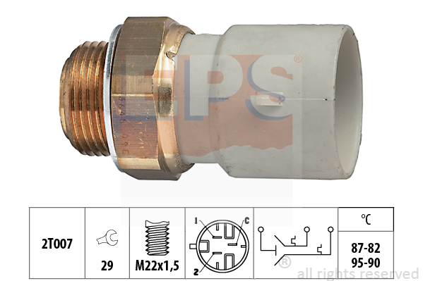 Comutator temperatura, ventilator radiator 1.850.645 EPS