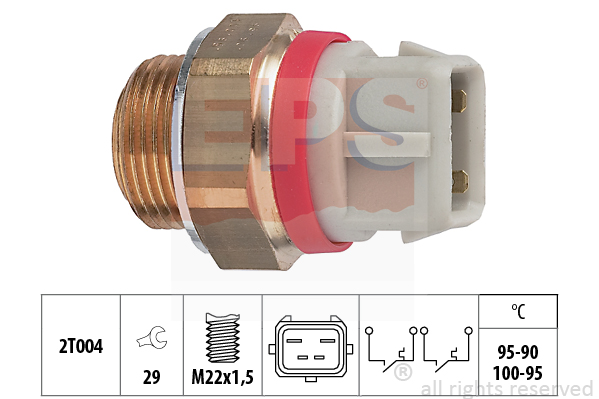 Comutator temperatura, ventilator radiator 1.850.682 EPS