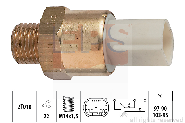 Comutator temperatura, ventilator radiator 1.850.684 EPS