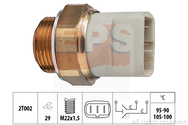 Comutator temperatura, ventilator radiator 1.850.697 EPS