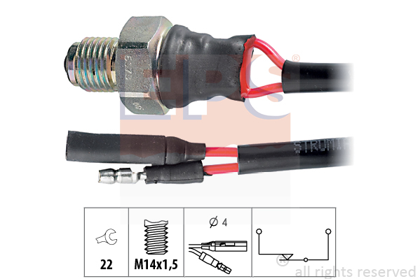 Comutator, lampa marsalier 1.860.078 EPS