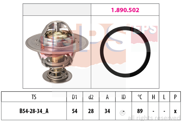 Termostat,lichid racire 1.880.220 EPS