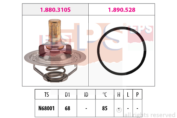 Termostat,lichid racire 1.880.310 EPS