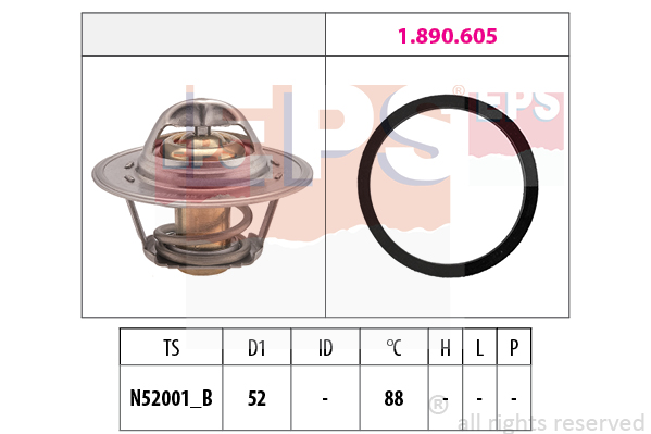 Termostat,lichid racire 1.880.312 EPS