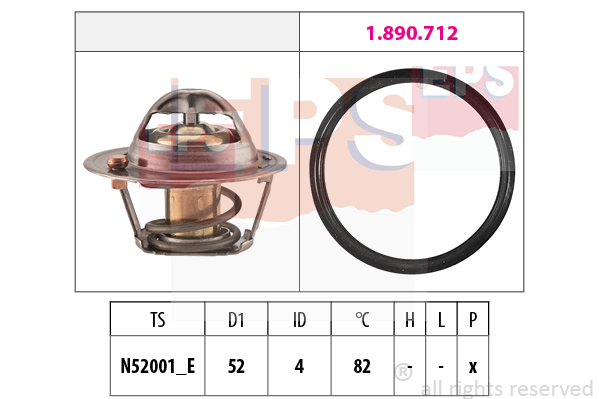 Termostat,lichid racire 1.880.725 EPS