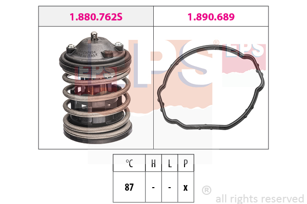 Termostat,lichid racire 1.880.762 EPS