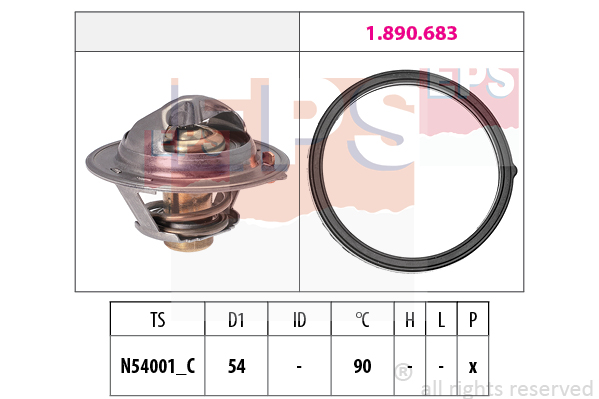 Termostat,lichid racire 1.880.802 EPS