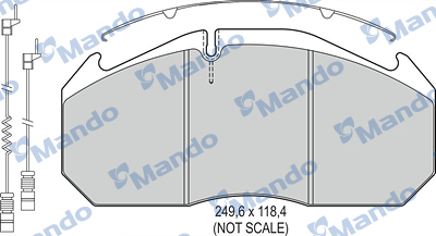 Set placute frana,frana disc MBF016057 MANDO