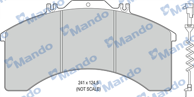 Set placute frana,frana disc MBF016059 MANDO