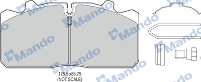 Set placute frana,frana disc MBF016060 MANDO