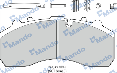 Set placute frana,frana disc MBF016061 MANDO