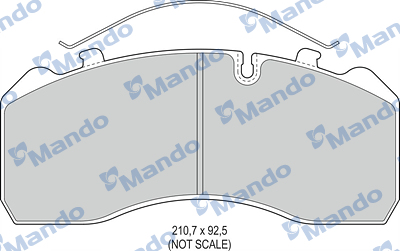 Set placute frana,frana disc MBF016064 MANDO