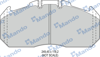 Set placute frana,frana disc MBF016066 MANDO