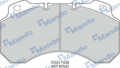 Set placute frana,frana disc MBF016067 MANDO