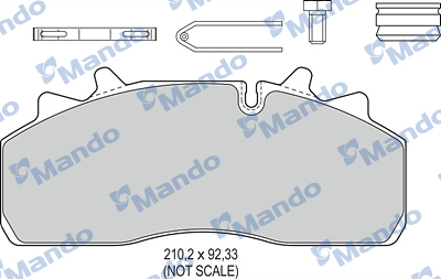 Set placute frana,frana disc MBF016069 MANDO