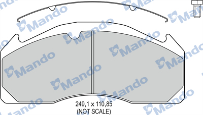 Set placute frana,frana disc MBF016070 MANDO