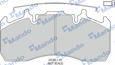 Set placute frana,frana disc MBF016075 MANDO