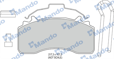 Set placute frana,frana disc MBF016081 MANDO