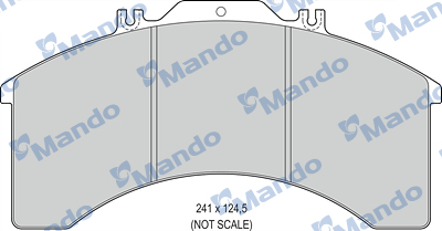 Set placute frana,frana disc MBF016088 MANDO